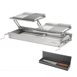 Pack parrilla doble alzador cuchillo